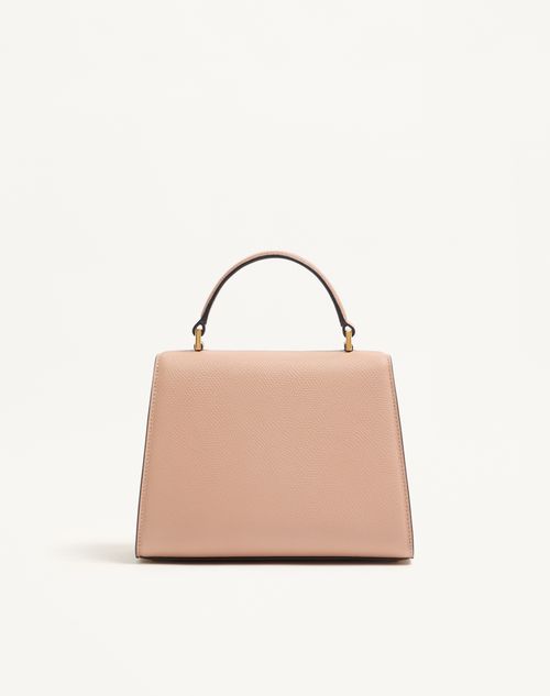 Valentino Garavani - Valentino Garavani Vsling Small Handbag In Grainy Calfskin - Rose Cannelle - Woman - Top Handle Bags